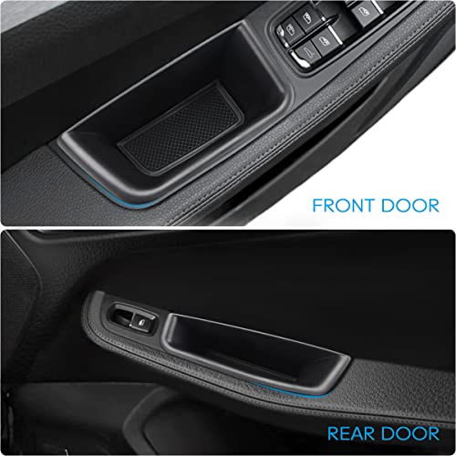 MARCHFA Car Door Tray Organizer Compatible for 2015-2022 2023 2024 Porsche Macan Accessories Interior Car Door Handle Insert Pocket Storage Box - Image 3