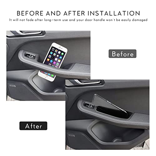 MARCHFA Car Door Tray Organizer Compatible for 2015-2022 2023 2024 Porsche Macan Accessories Interior Car Door Handle Insert Pocket Storage Box - Image 2