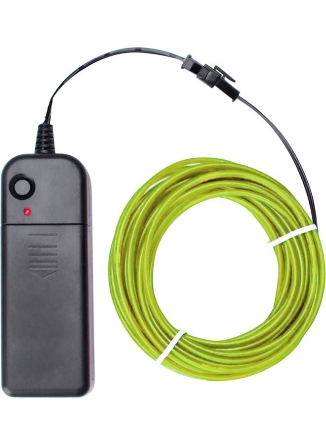 NIBEMINENT Portable LED strip Light Cabinet Lamp 2 AA Cell Powered Operated 3m Fluorescent Green 18X5X12cm - Image 1