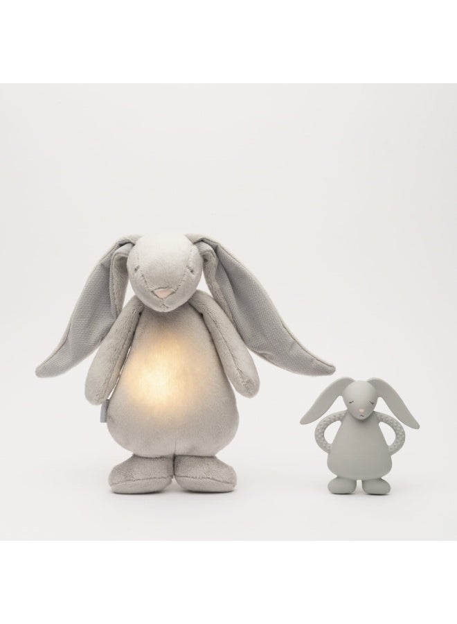 Moonie Natural Rubber Teether Bunny - Silver - Image 2
