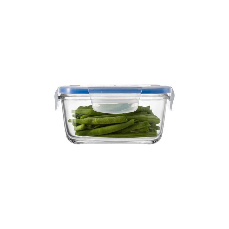 Super-Block Square Glass Food Container Small (11x11x6cm)