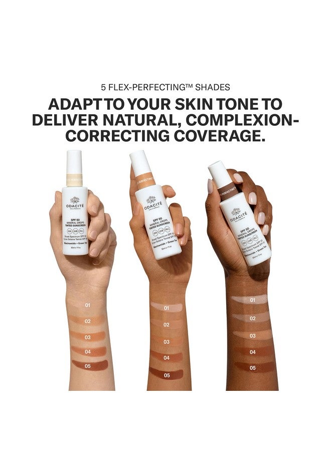 أوداسايت واقي الشمس الملون Flex-Perfecting™ Mineral Drops بعامل حماية 50 - Image 4
