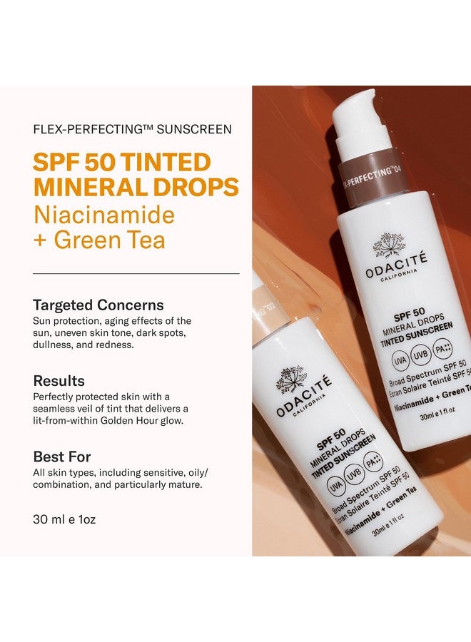 أوداسايت واقي الشمس الملون Flex-Perfecting™ Mineral Drops بعامل حماية 50 - Image 2