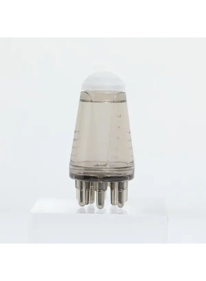 Transparent Gray Scalp Massager Comb With Essential Oil Applicator Hair Growth Anti Loss Tool - Image 1