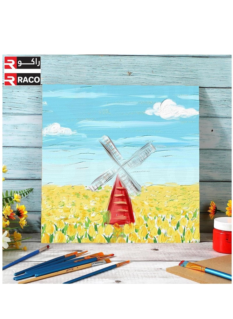 RACO MDF Wood Sheets for Crafts Engraving Painting Interior Design Plain MDF Board for DIY Projects 100 x 100 cm