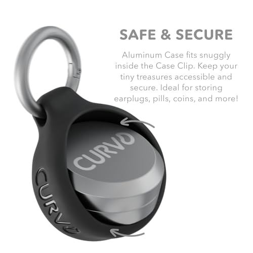 CURVD Premium Carrying Case – Durable Travel Keychain Container, Medicine Pill Organizer & Travel Pill Box, Small Waterproof Holder for Pills, Earplugs, Jewelry, Compatible with Loop, Vibes & Eargasm - Image 4