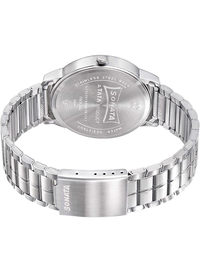 سوناتا ساعة Rpm مقاومة للماء بمينا أزرق تناظرية مع تقويم للرجال 77031Sm07 - Image 4