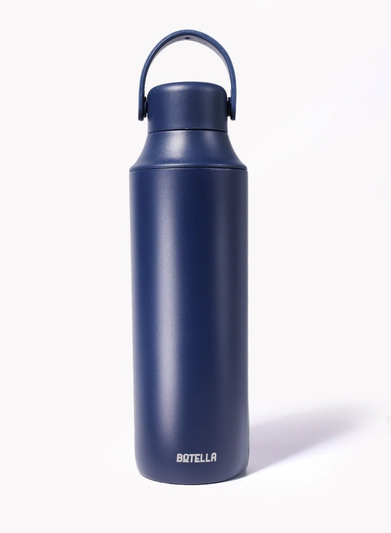 Botella Botella Slim Insulated Water Bottle Flask - Portable Leakproof Stainless Steel for Travel, Sports 600ml, Blue  - Image 2
