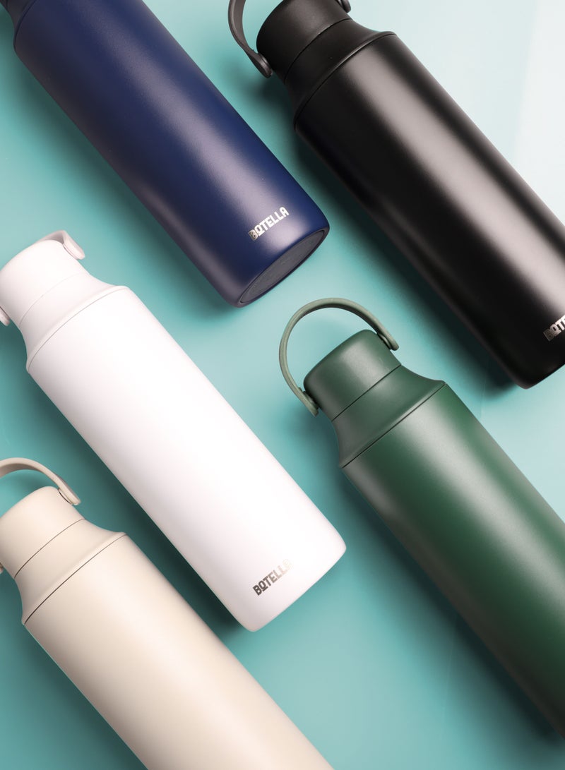 Botella Botella Slim Insulated Water Bottle Flask - Portable Leakproof Stainless Steel for Travel, Sports 600ml, Blue  - Image 3