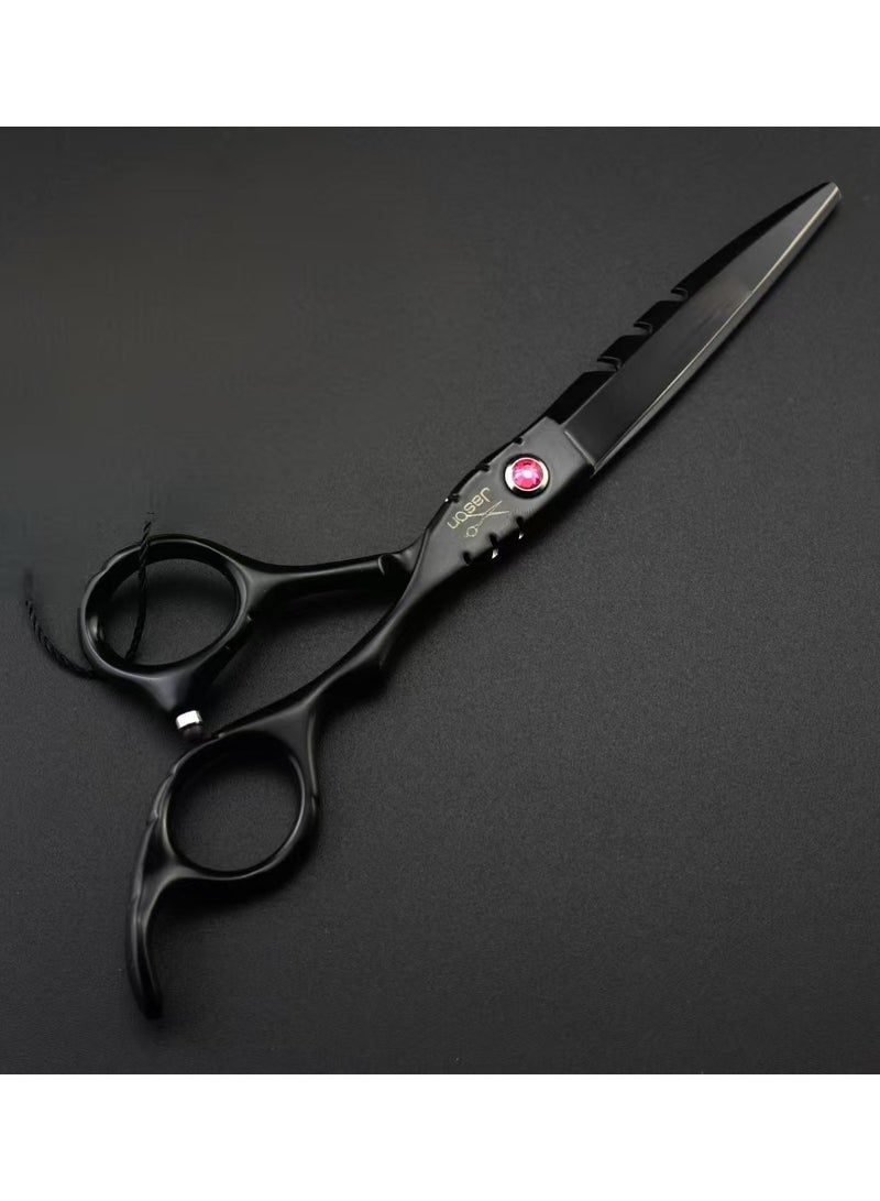 Professional Hairdressing Scissors Flat Shears Thinning Shears Set Black SY22 - Image 3