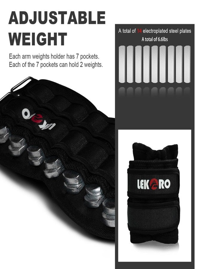 LEKÄRO Adjustable Wrist Weights, Removable Wrist Ankle Weights, Strength Training Weighted, For men Women, Fitness, Walking, Jogging, Workout, Running - Image 4