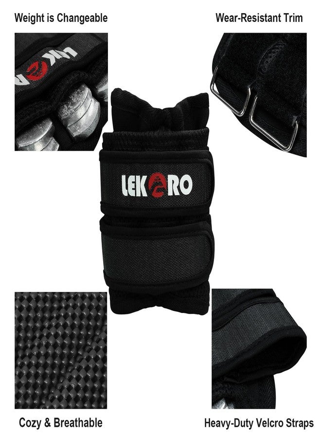 LEKÄRO Adjustable Wrist Weights, Removable Wrist Ankle Weights, Strength Training Weighted, For men Women, Fitness, Walking, Jogging, Workout, Running - Image 2