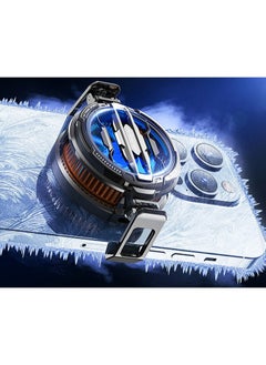 Generic Magnetic Mobile Phone Cooler, Mobile Phone Cooling Fan with Semiconductor Cooling Chip, Mobile Phone Radiator with Temperature Display of Mobile Phone Games, Tiktok Live  - Image 1