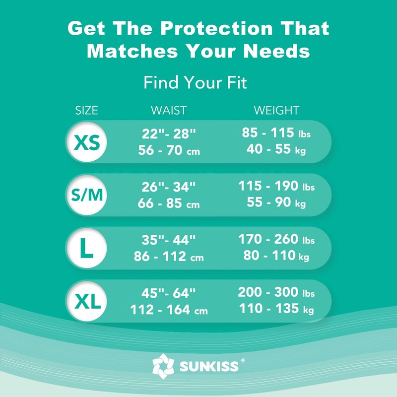 SUNKISS TrustPlus Adult Diapers with Maximum Absorbency, Disposable Incontinence Briefs with Tabs for Men and Women, Maximum Overnight Absorbency, Medium, Previously S/M, 60 Count (4 Packs of 15) - Image 3