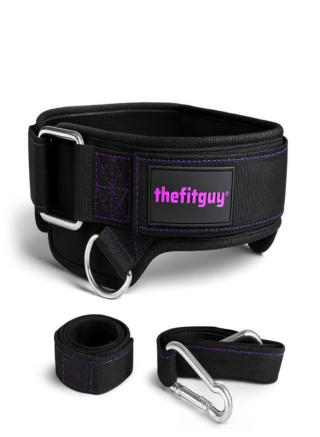 THEFITGUY حزام تمارين الضغط الأمثل من THEFITGUY للنساء | تصميم مُقوّس للورك لملاءمة طبيعية | بطانة داخلية مبطنة | تصميم أنيق وبسيط | وضعية ضغط مريحة | دعم للظهر | إغلاق محكم - لتمارين الضغط، والسحب لأعلى، والقرفصاء - Image 1