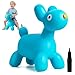 ZOOJOY Bouncy Animal Hopper Blue Balloon Dog Bouncy Horse for Toddlers 18M Inflatable Rideon Hopping Toys with Pump for Indoor Outdoor Play 2 3 4 5 6 7 Years Birthday Gift for Boys Girls - Image 2