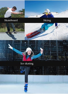 DUNISO Hip protection pad, EVA ice skating pad, anti fall and anti slip, with Velcro design, suitable for ice skating, skiing and balance cycling, suitable for waist circumference of 68 to 96cm, black  - Image 5