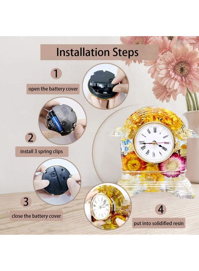 SHOSKY 6pcs Clock Parts for Clock Resin Mold,Clock Pieces for Clock Epoxy Casting Resin Mold - Image 4