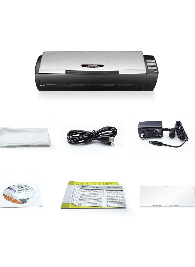 Plustek AD480 Portable Document Scanner – Compact Mobile Scanner with Built-in Software for Home & Office Use - Image 3