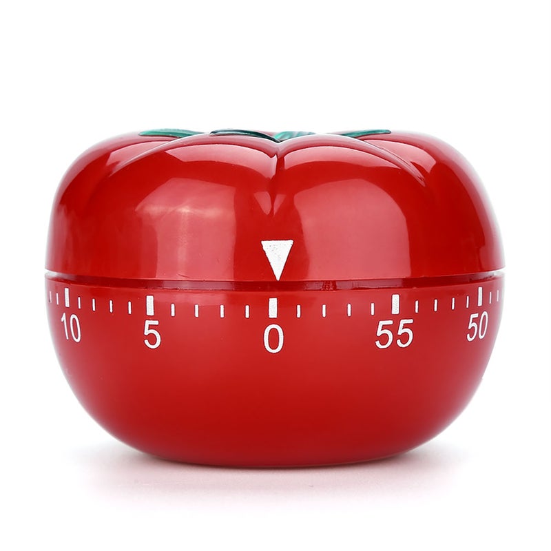Tomato Shaped Mechanical 60 Minutes Countdown Timer Kitchen Cooking & Baking Helper 6.3 x 4.5cm - Image 1