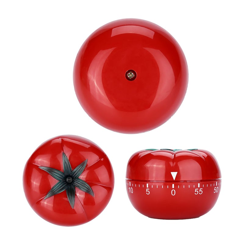 Tomato Shaped Mechanical 60 Minutes Countdown Timer Kitchen Cooking & Baking Helper 6.3 x 4.5cm - Image 4