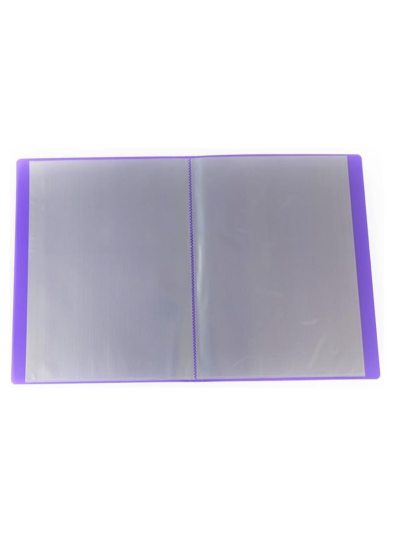 Maxi 6-Piece Display Book 20 Pockets Purple Cover - Image 2