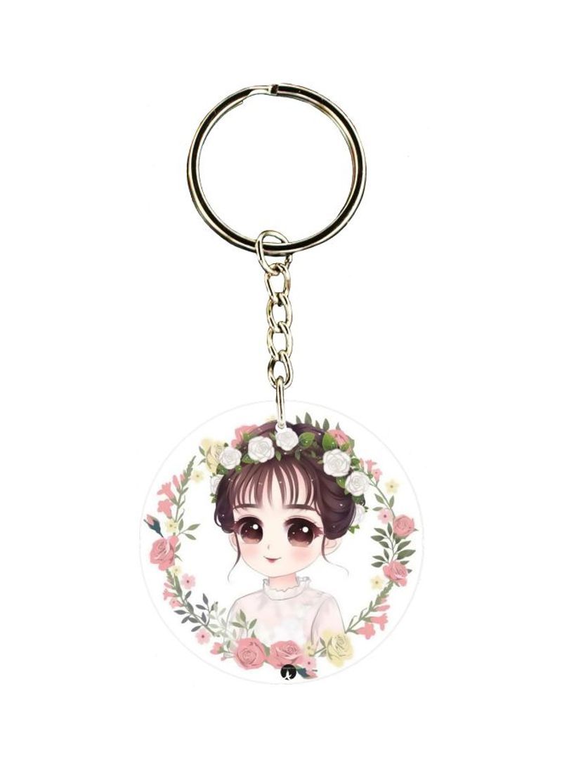 RKN Cartoon Printed Double Sided Keychain
