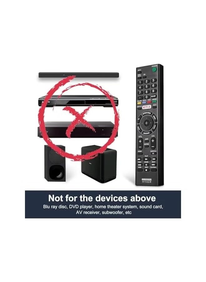 Universal Remote for Sony-TV-Remote-Control, Replacement for All Sony bravia Smart LCD LED HD TV Remote, with Netflix Buttons - Image 3