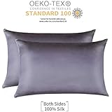 Jocoku Jocoku 100% Mulberry Silk Pillowcases Set of 2 for Hair and Skin and Super Soft and Breathable Standard Size  - Image 1