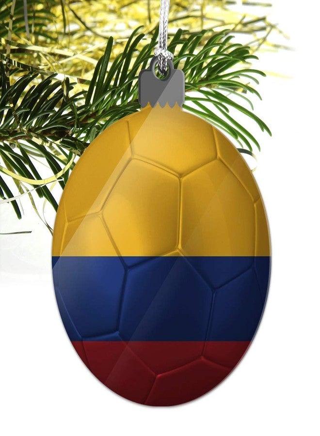 GRAPHICS & MORE Colombia Flag Soccer Ball Futbol Football Acrylic Christmas Tree Holiday Ornament - Image 5