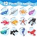 Toycost 12 Pack 3D Printed Animal Toys Desk Pets Sea Animal Toys with Educational Booklet for Kids Age 3 4 5 6 7 8 Ocean Animals Figurines Fidget Toy Birthday Gifts Office Desktop Home Decoration - Image 4