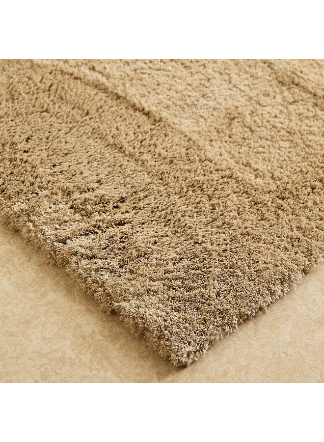 Home Box Plush Antiskid Bathmat - Brown - 60x90 cm - Image 1
