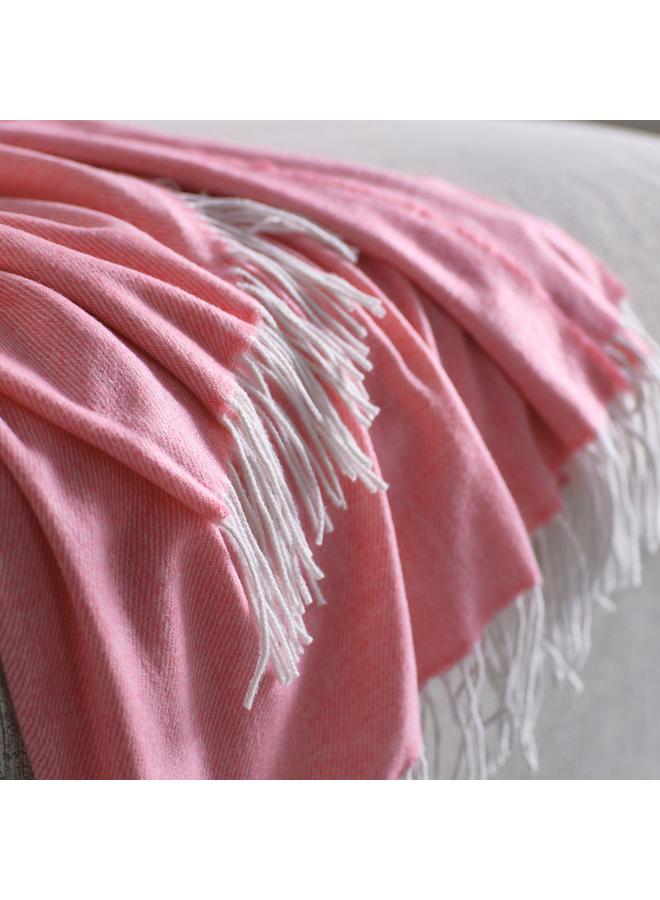 Green Tiger Throw, Pink, 120X160 Cm - Image 2