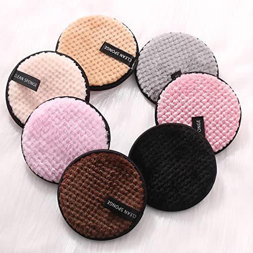 Giffy® Microfiber Reusable Makeup Remover Pads Washable Makeup Removal Cloth Towel for Mascara, Eye Shadow, Foundation, Eyeliner, Lipstick, Chemical Free for Facial Cleansing, 1 Pcs (1) - Image 1