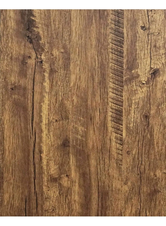 Eeecoming Contact Paper Wood Wallpaper Distressed Wood Grain Contact Paper Rustic Wood Peel And Stick Wallpaper Waterproof Self Adhesive Wallpaper Removable Wood Look Wallpaper Roll Brown  - Image 1