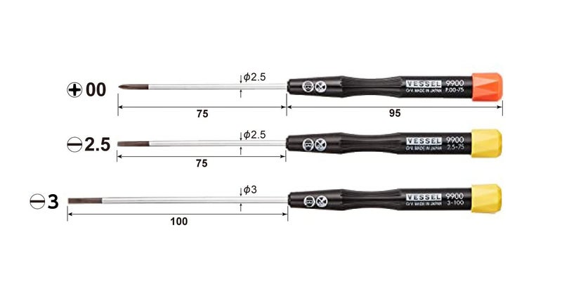 Vessel 125611 9903 Precision Screwdriver Set - Image 2