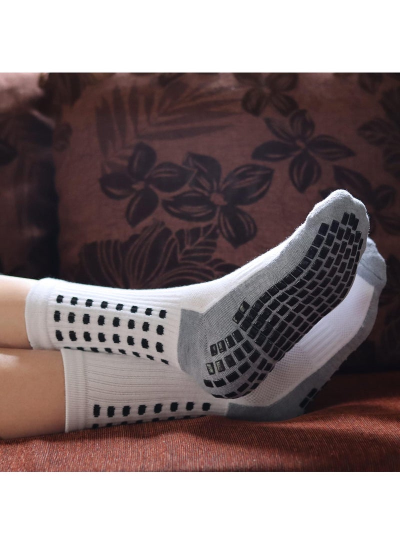 Sweet seven 3 Pairs Anti-Slip Hospital Socks with Grips for Adults - Non-Skid Slipper Socks for Men and Women - Image 3