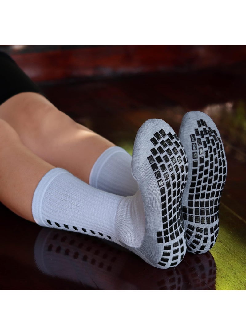 Sweet seven 3 Pairs Anti-Slip Hospital Socks with Grips for Adults - Non-Skid Slipper Socks for Men and Women - Image 2