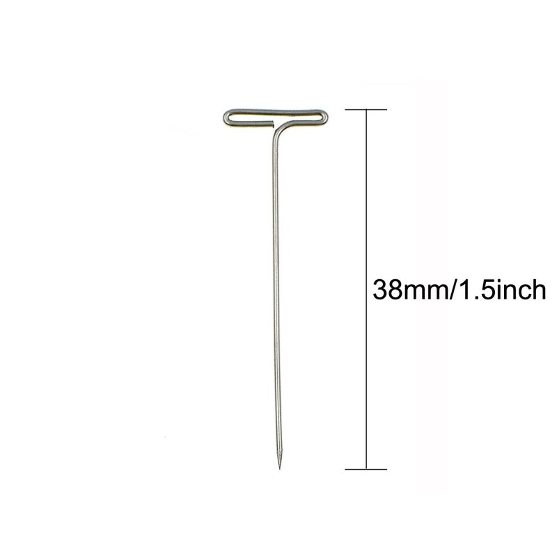 YOKIND 200 Pieces Stainless Steel T-Pins, 38mm/1.5inch - Image 3