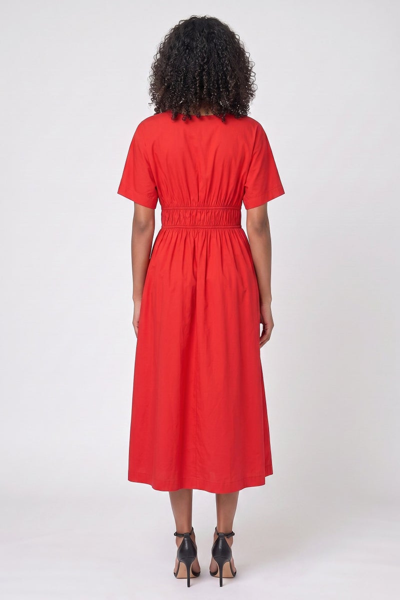 Threadbare Women Solid Maxi Dress, Red - Image 4