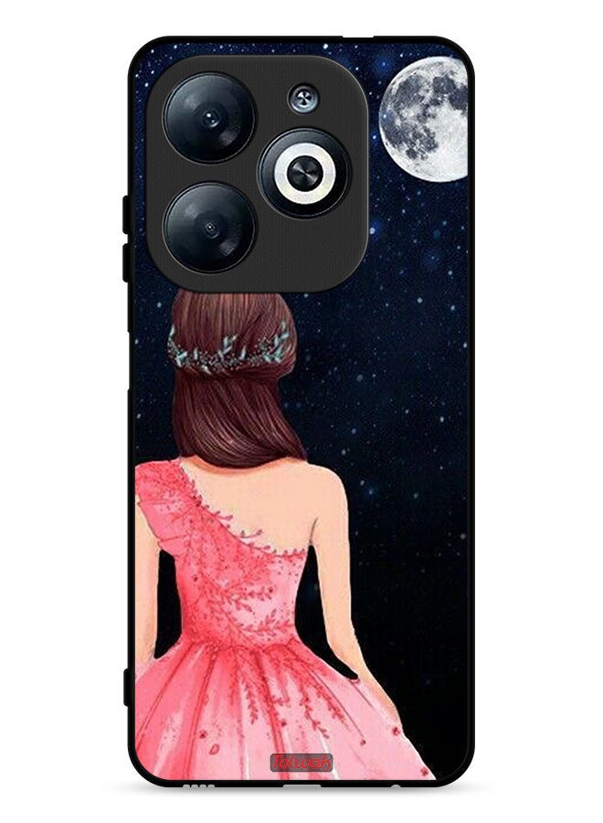 Tolwak Infinix Smart 8 4G Protective Case Cover Girl And Moon Art - Image 1
