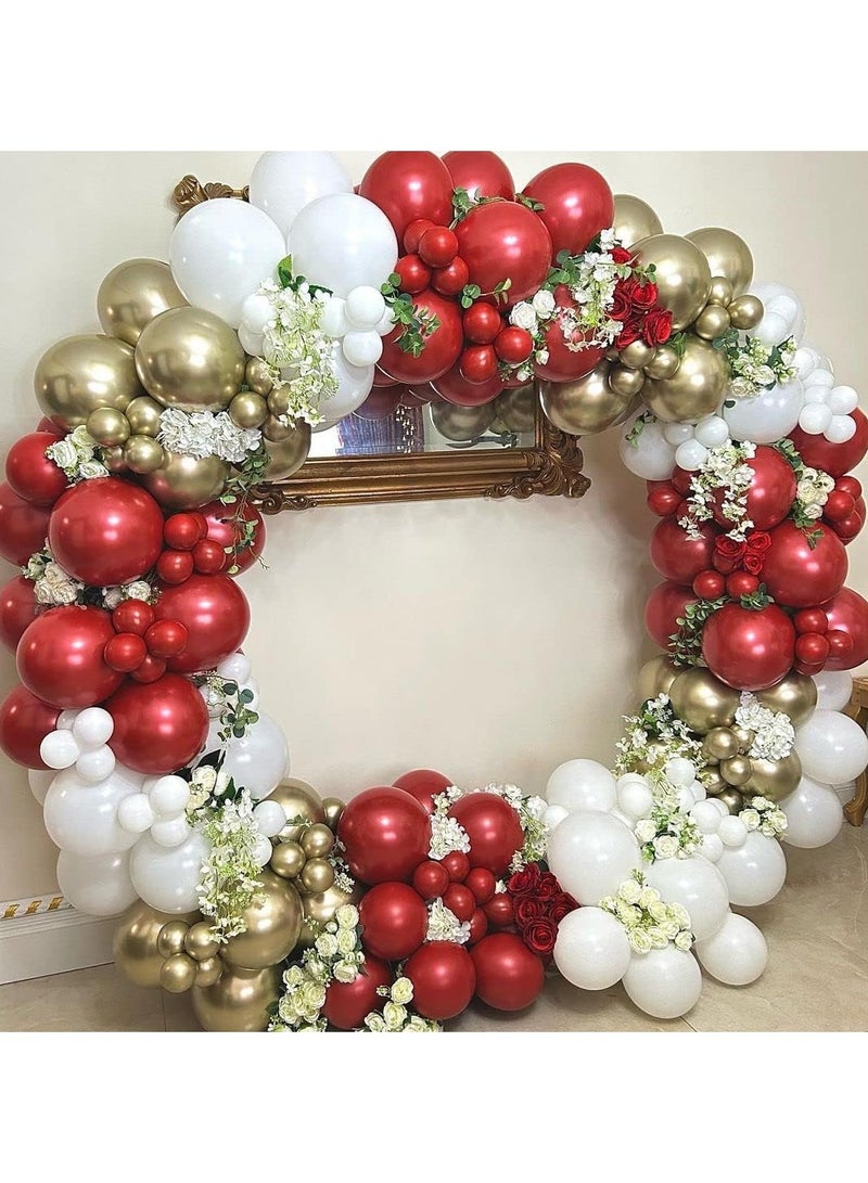 هوم زون هوم زون عبوة من 100 بالون بيضاء هيليوم دائري مقاس 12 انش لتزيين خلفية حفلات الزفاف والتخرج واعياد الميلاد - Image 4