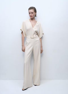 MANGO Long Belt And Buckle Jumpsuit  - Image 1
