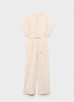 MANGO Long Belt And Buckle Jumpsuit  - Image 5
