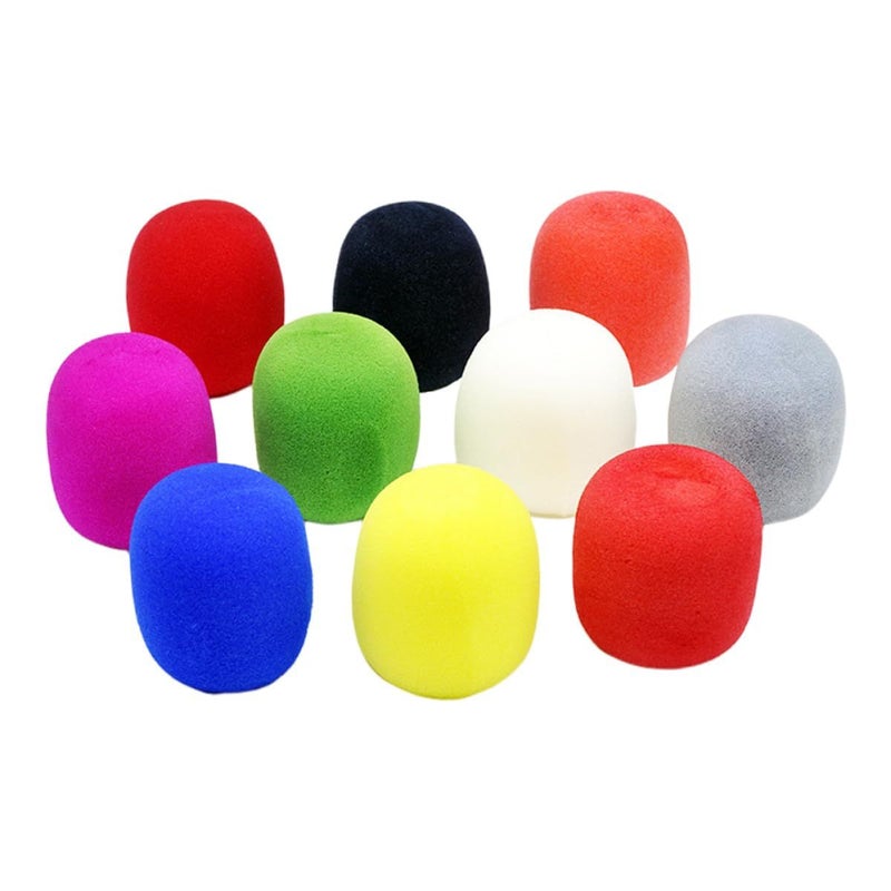30Pcs Mixed Color Microphone Windscreen Sponge Mic Cushions For Handheld Microphones Karaoke Party Use - Image 2