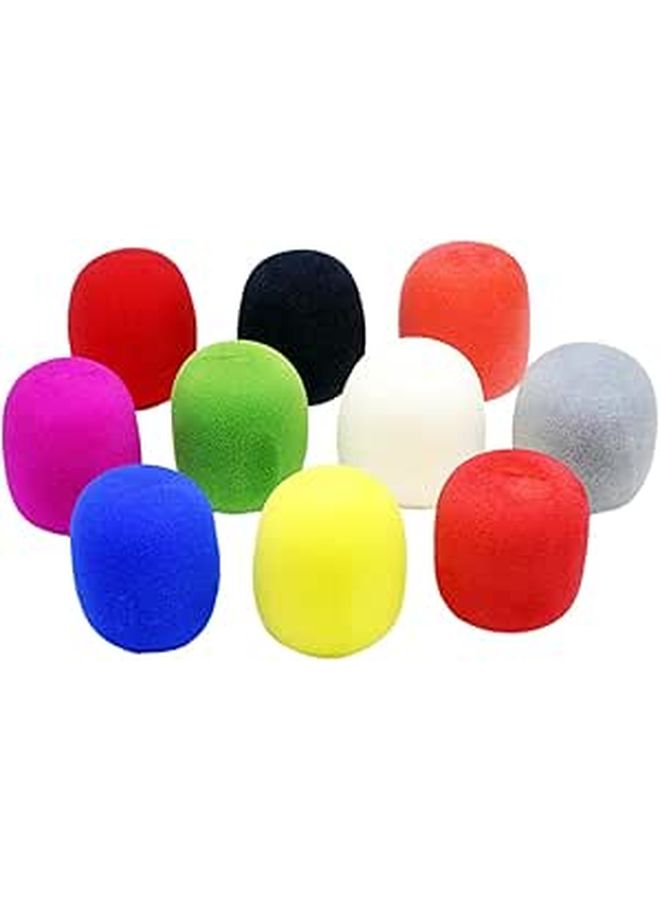 30Pcs Mixed Color Microphone Windscreen Sponge Mic Cushions For Handheld Microphones Karaoke Party Use - Image 1