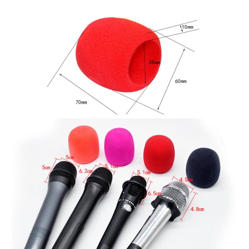 30Pcs Mixed Color Microphone Windscreen Sponge Mic Cushions For Handheld Microphones Karaoke Party Use - Image 5