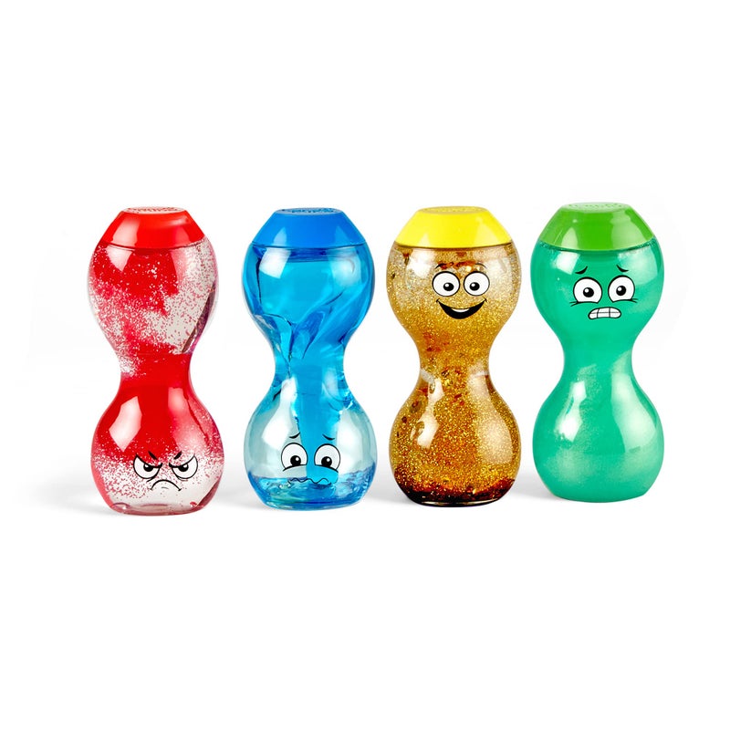hand2mind hand2mind Express Your Feelings Sensory Bottles- Primary Emotions, Toddler Sensory Toys, Quiet Fidget Toys, Play Therapy Toys, Calm Down Corner Supplies, Calming Corner, Social Emotional Learning - Image 1