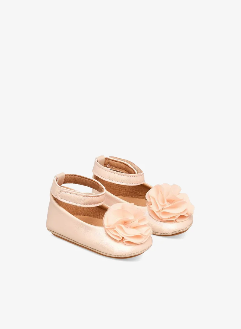 Barefeet Ballerina Shoes with Floral Accent