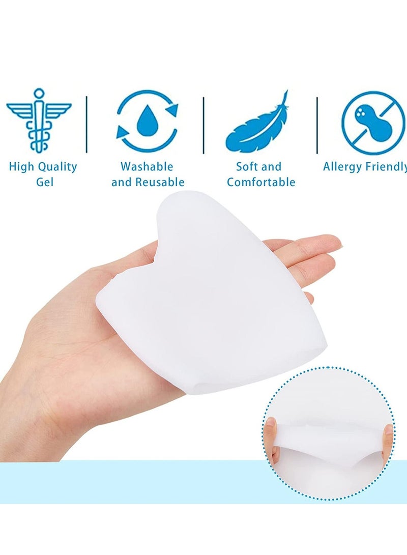 SYOSI Silicone Gel Sock Pads with Breathable, Toe Protectors for Ballet Dance Shoe Toe Pads, Big Toe Protection Cushion for Ball of Foot (2 Pair) - Image 4